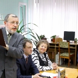 Владимир  Гладышев на презентации своей книги