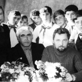 Январев и Качурин с николаевскими школьниками