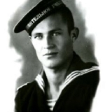 1944 год.  В. Чернавин- курсант I курса военно- морского училища