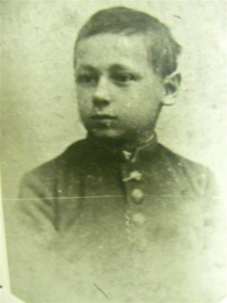 В.В.Рюмін, учень 1-го класу Варшавського реального училища, 1886 рік