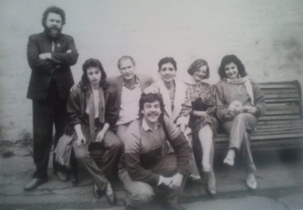 1990 г. Москва А. Вербец с однокурсниками